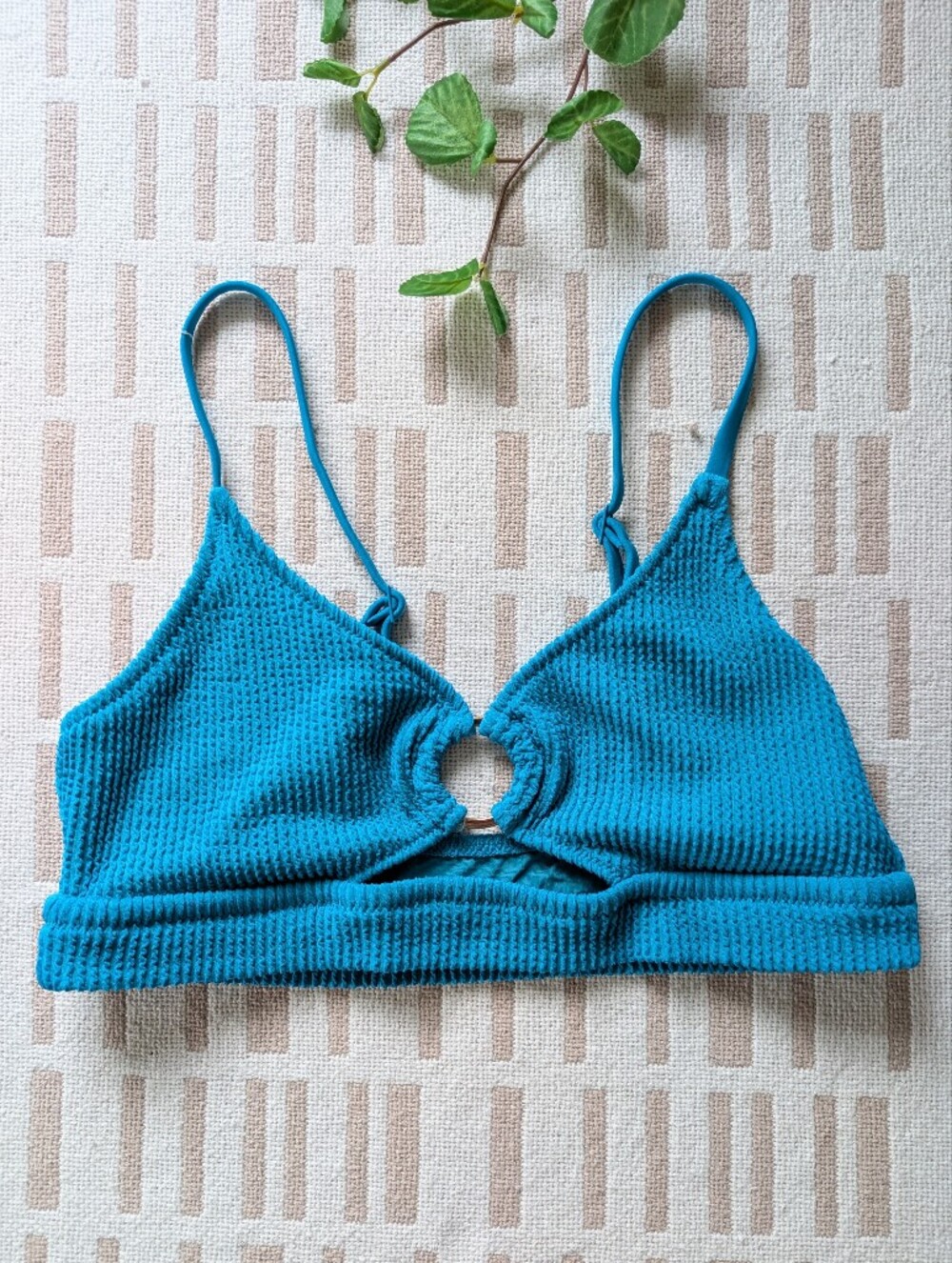 aerie | Large | Crinkle Scoop Cutout Bikini Top
